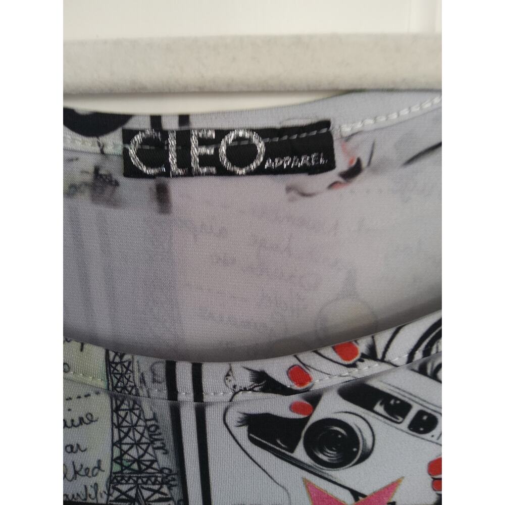 Cleo Graphic Print Midi Dress - Multicolor - Picture 5 of 8